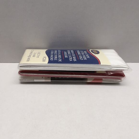 Lot of 3 Wrights Extra Wide Double Fold Bias Tape Quilt Binding White Red - Picture 5 of 7